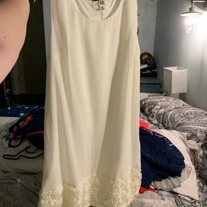 Cream Tank Dress